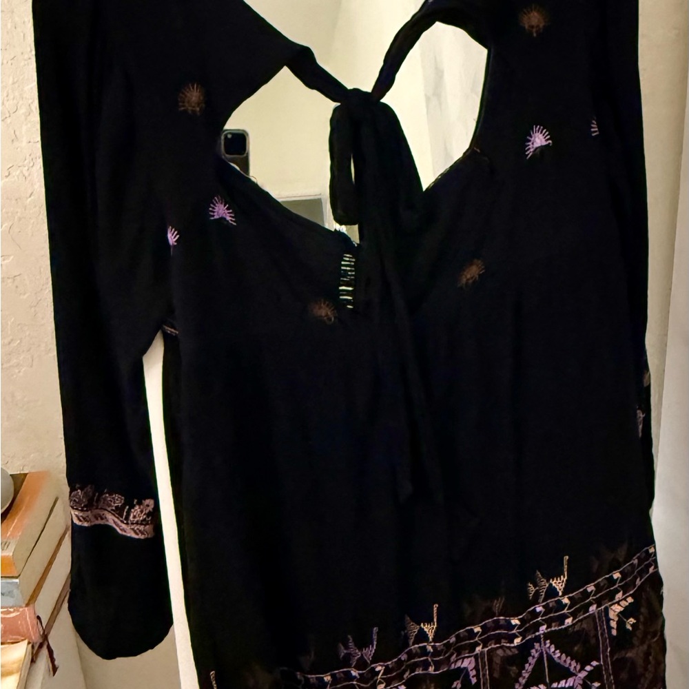 Free People Rhiannon Embroidered Mini
Black Dress - Picture 3 of 4